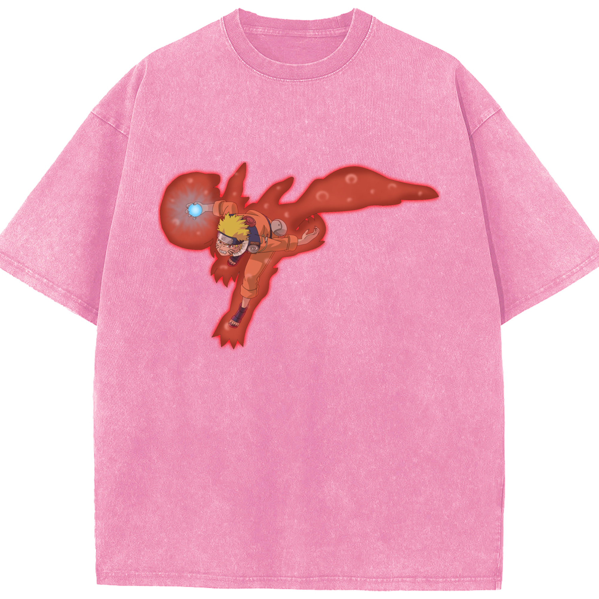 （画像用） NARUTO -ナルト- うずまき ナルト Uzumaki Naruto 綿100% ヴィンテージ風 半袖Tシャツ（フロントプリント）